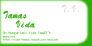 tamas vida business card